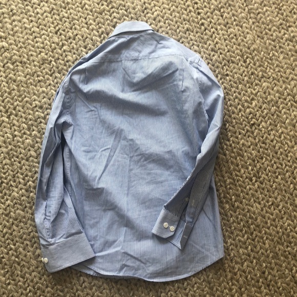 Blue & White stripe button down shirt - Picture 5 of 6